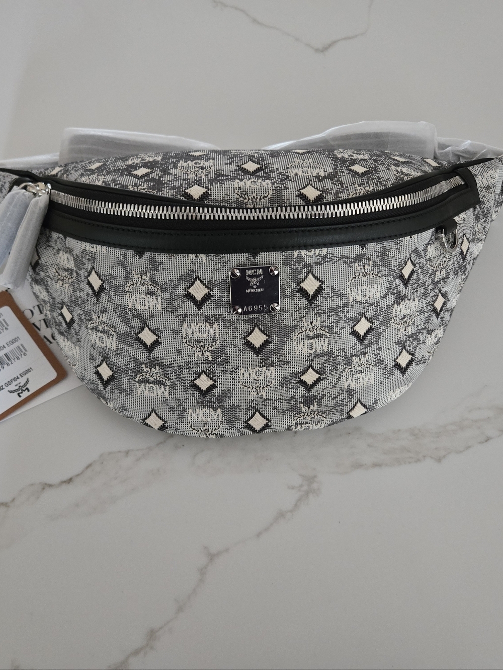 NWT Fursten Belt Bag in Denim Visetos